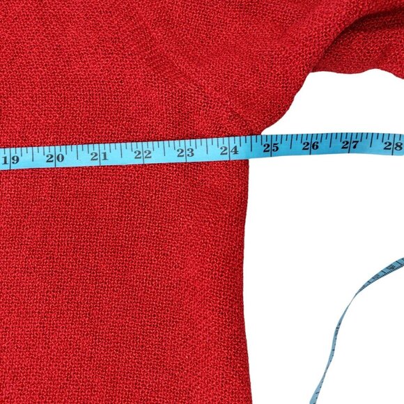 MASAI Cardigan Jacket Red Juna A Shape Satin Ruffle Detail XL NWT - Picture 5 of 13